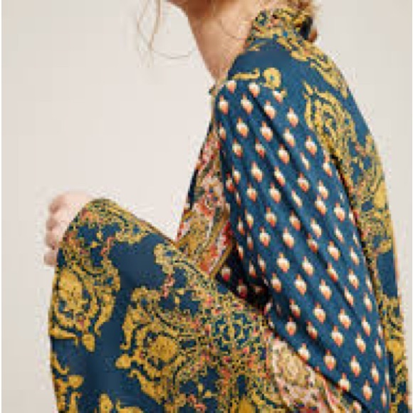 Free People Bohemian Floral Bell Sleeve tunic or Dress - Picture 3 of 4